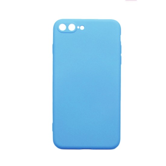 Silicone Case with Camera Shield for Apple iPhone 7 Plus/8 Plus Blue Silicone Case with Camera Shield for Apple iPhone 7 Plus/8 Plus Blue